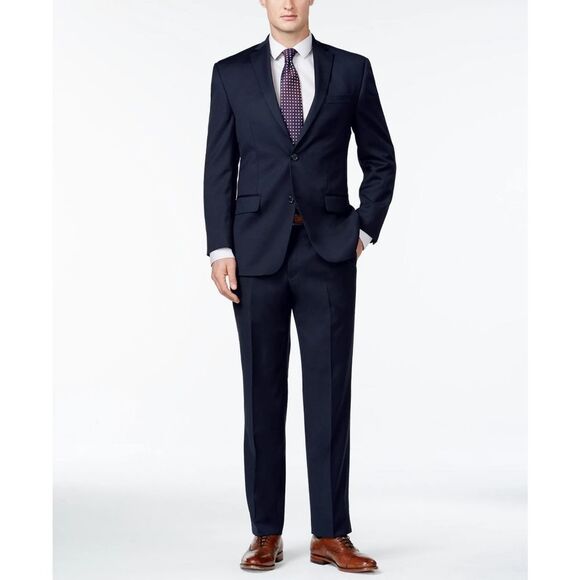 Michael Kors Other - New! MICHAEL KORS Men's Classic Fit Navy Solid Suit Jacket & Pants 40LONG/33W